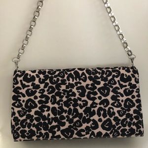 Leopard print clutch